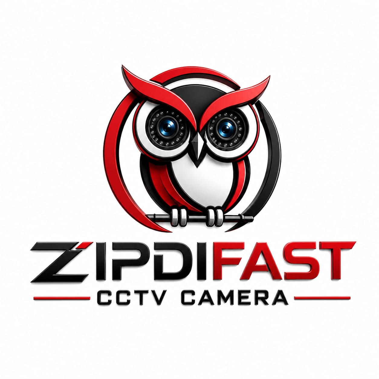 ZIPDIFAST CCTV owl logo